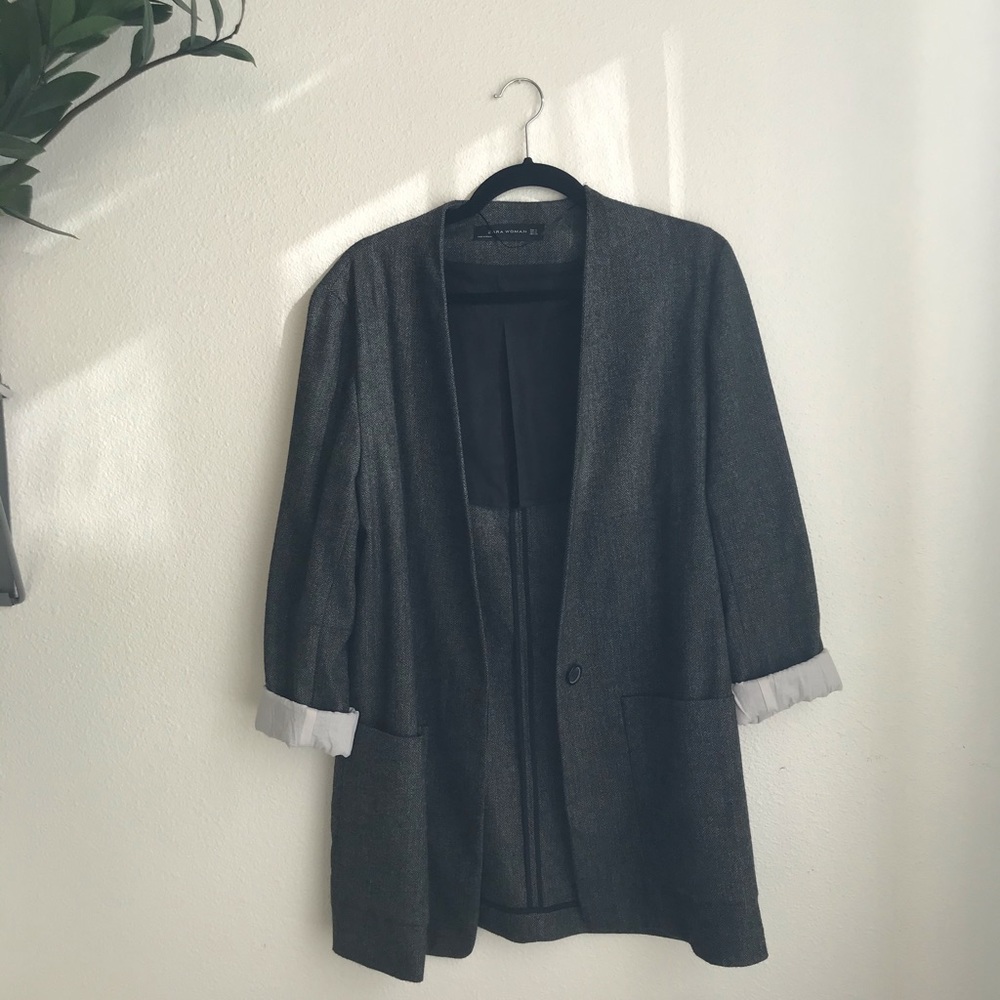 Herringbone formal blazer